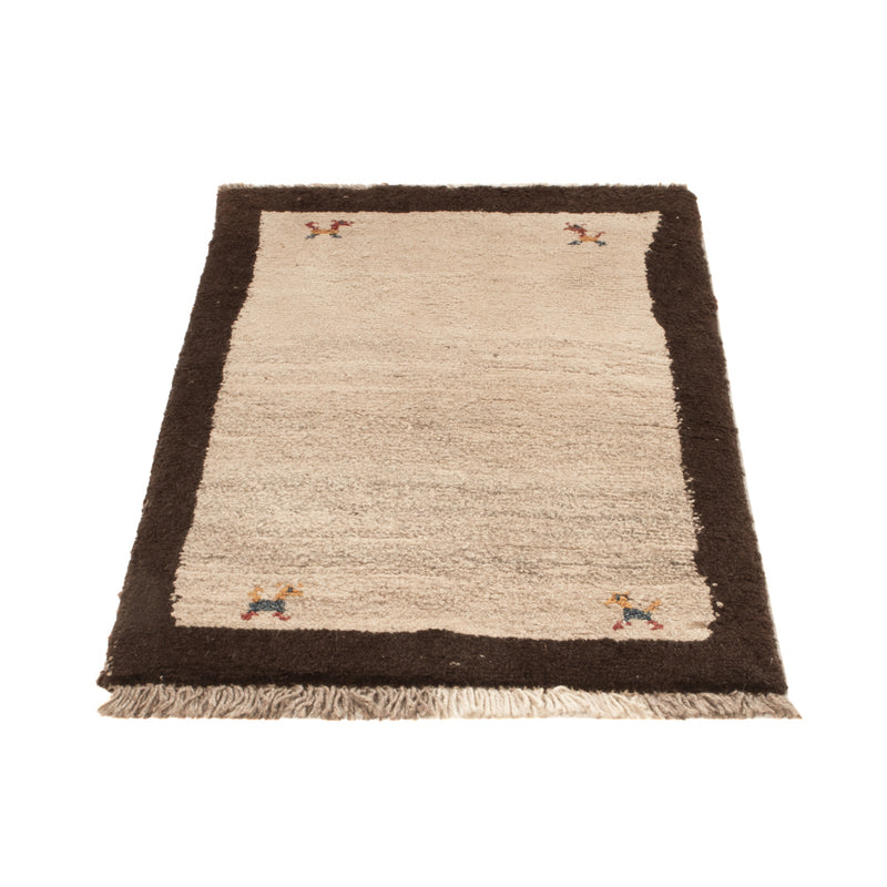 Gabbeh-matta - persisk - 85 x 57 cm - beige