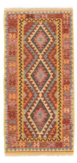 Runner Kelim Carpet - Splash - 196 x 100 cm - flerfärgad