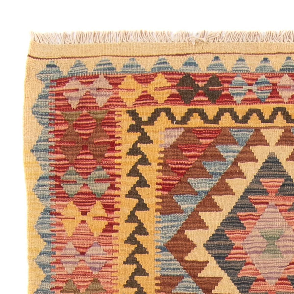 Runner Kelim Carpet - Splash - 196 x 100 cm - flerfärgad