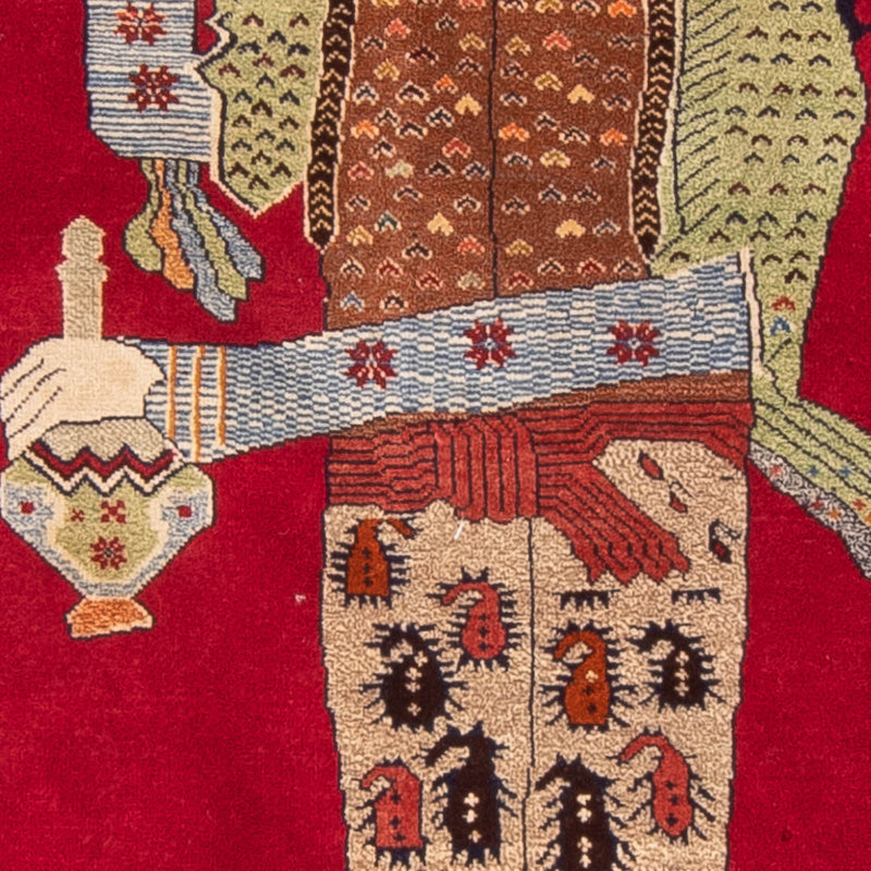 Baluch-matta - 135 x 86 cm - röd