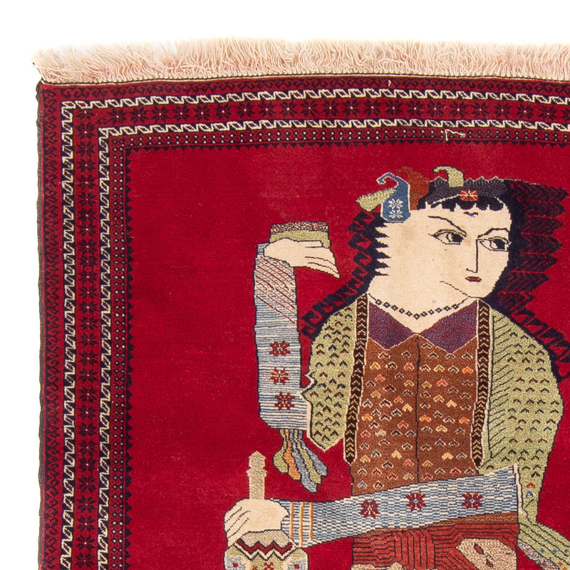 Baluch-matta - 135 x 86 cm - röd