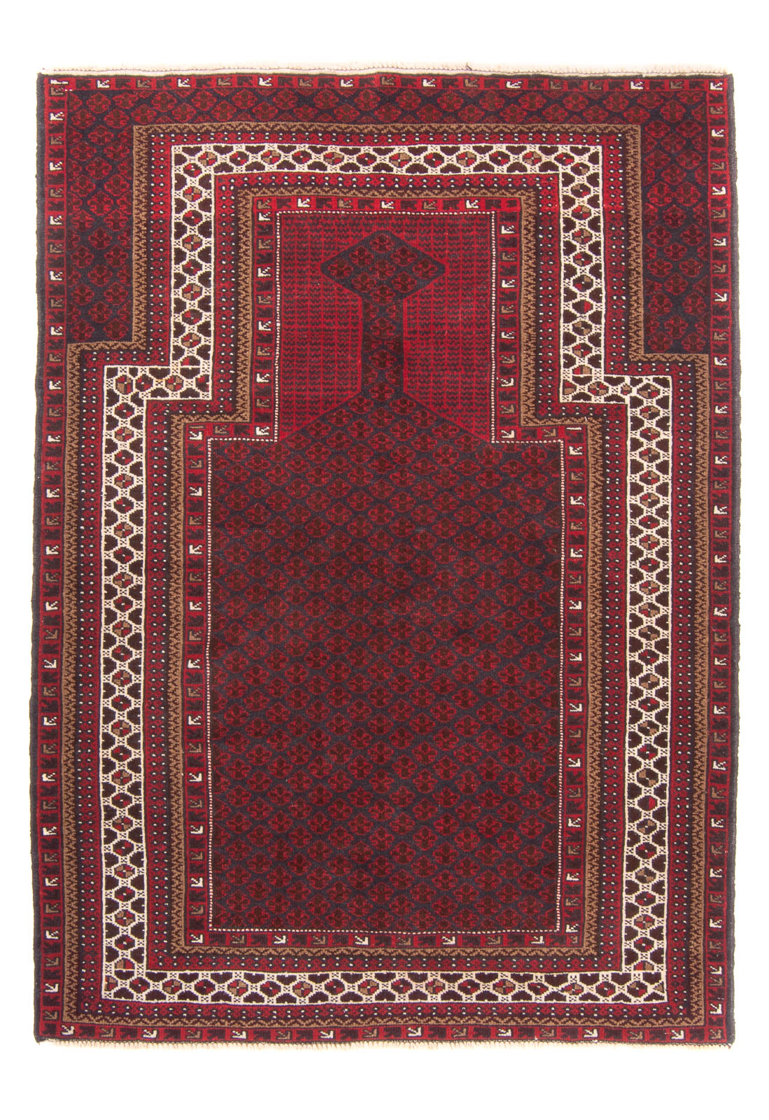 Baluch-matta - Bön matta - 155 x 103 cm - mörkblå