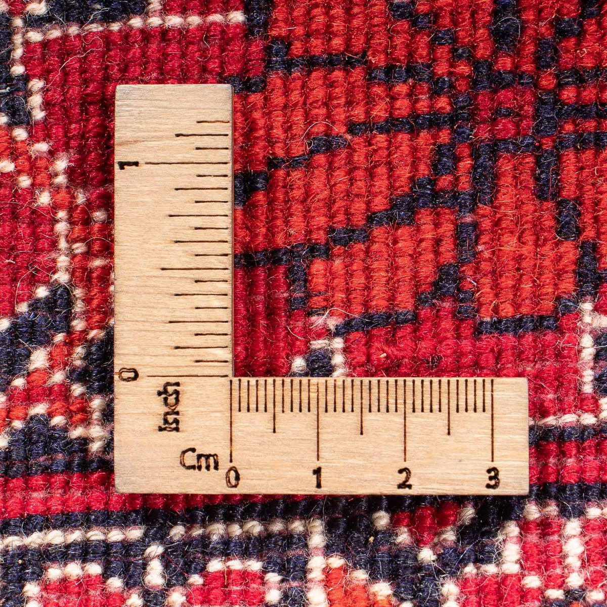 Baluch-matta kvadrat  - 104 x 91 cm - röd