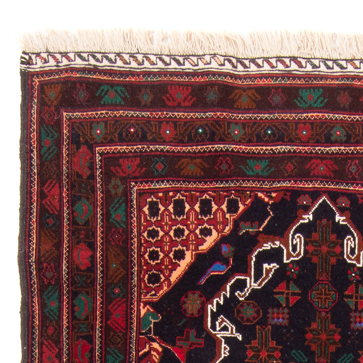 Baluch-matta - 195 x 117 cm - mörkblå