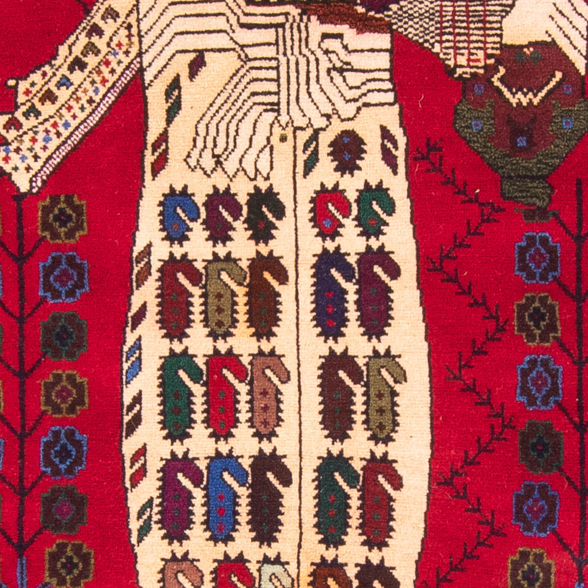 Baluch-matta - 157 x 102 cm - röd