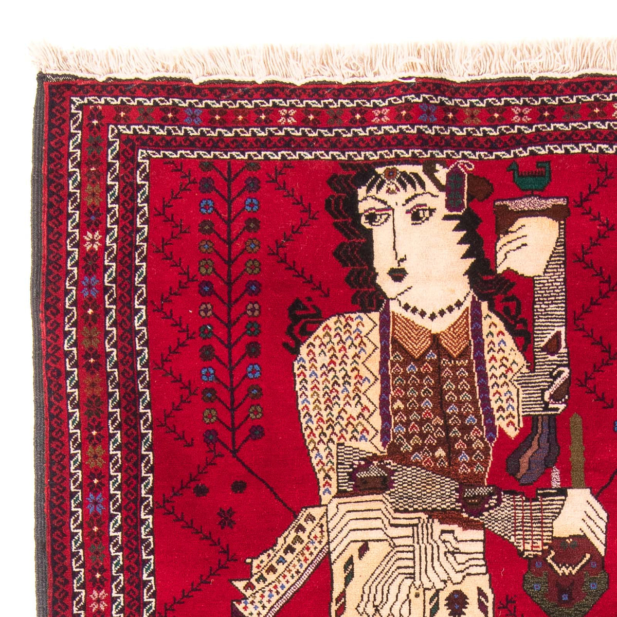 Baluch-matta - 157 x 102 cm - röd