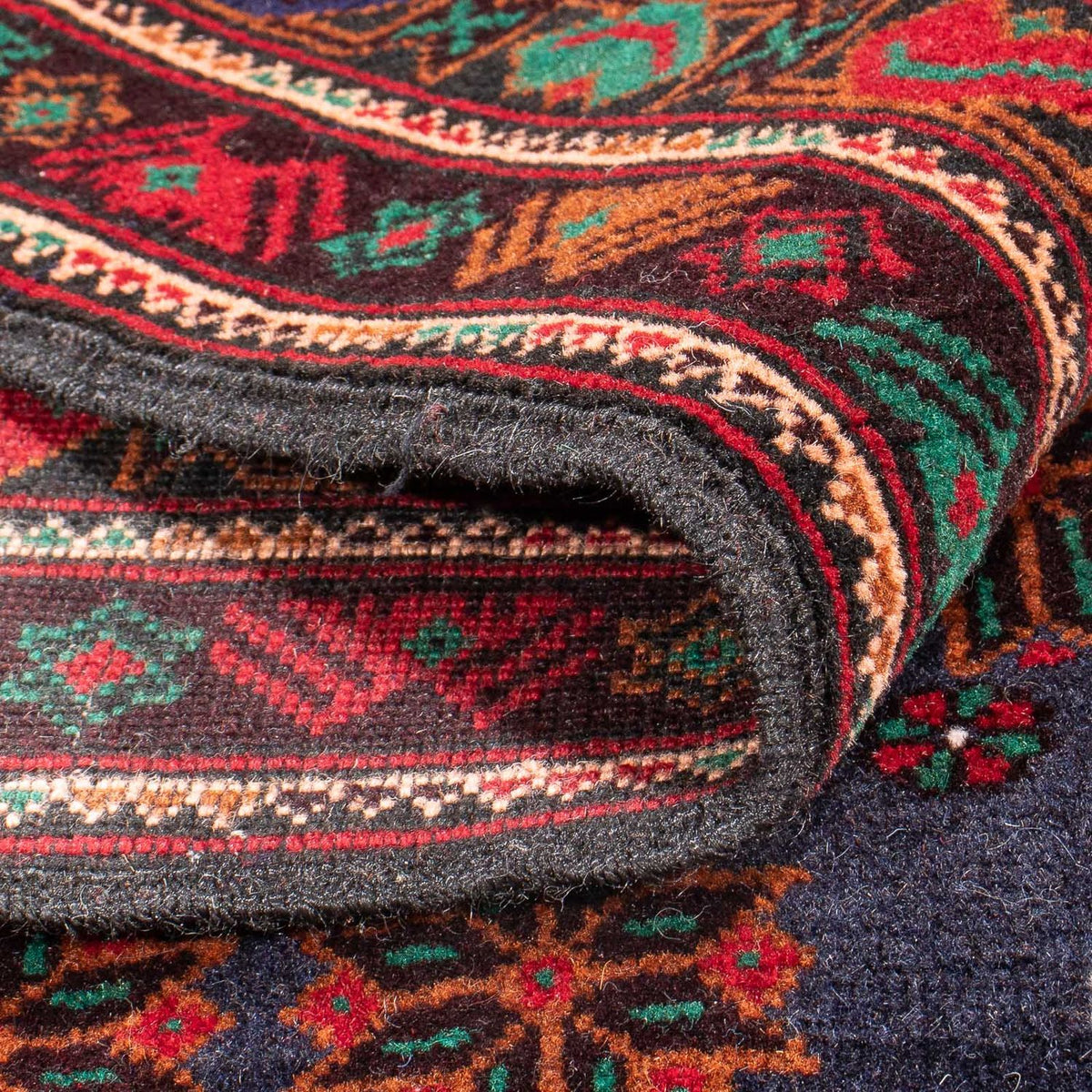 Baluch-matta - 205 x 123 cm - mörkblå