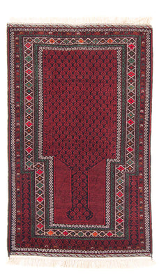 Baluch-matta - Bön matta - 145 x 88 cm - röd