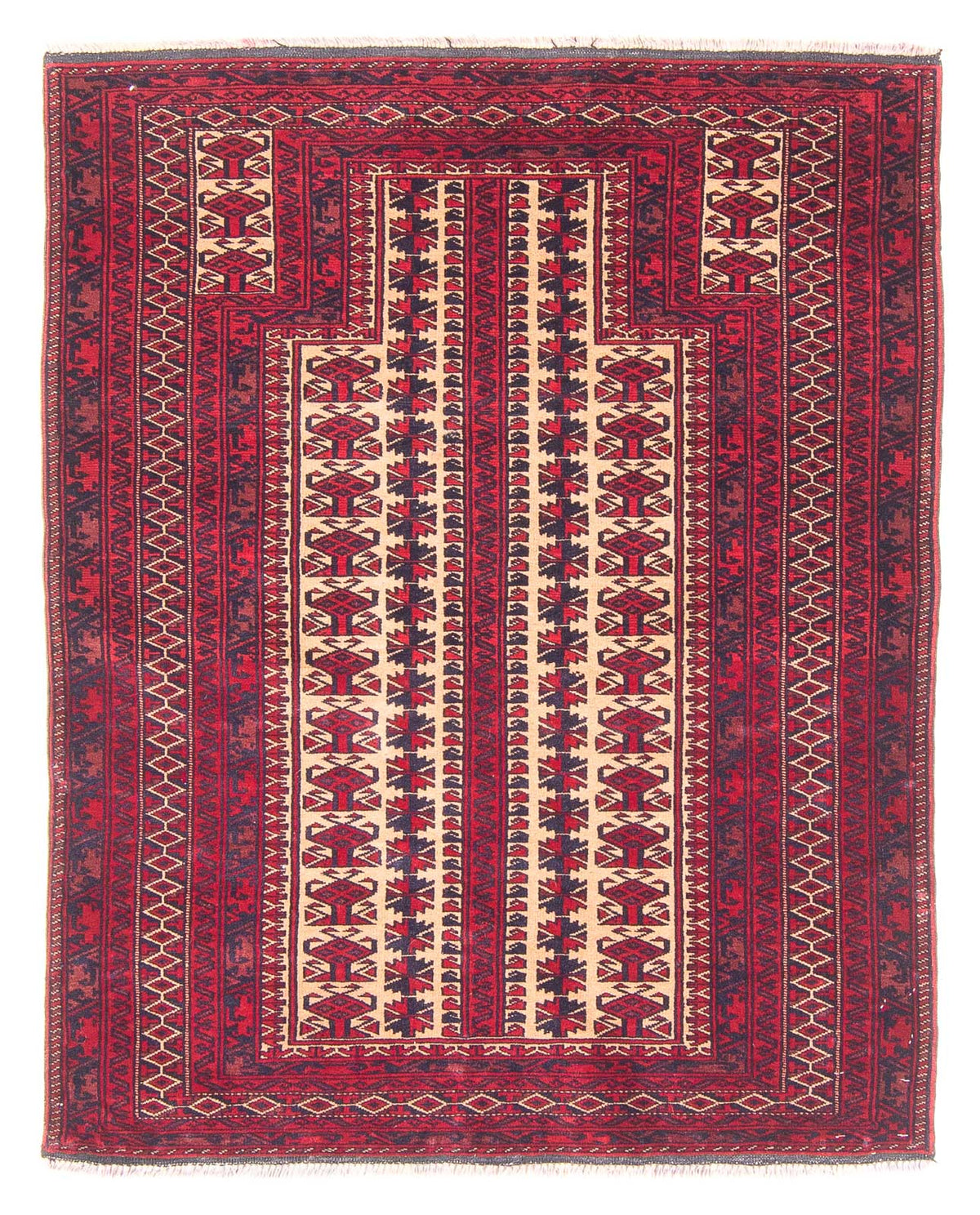 Baluch-matta - Bön matta - 132 x 94 cm - beige