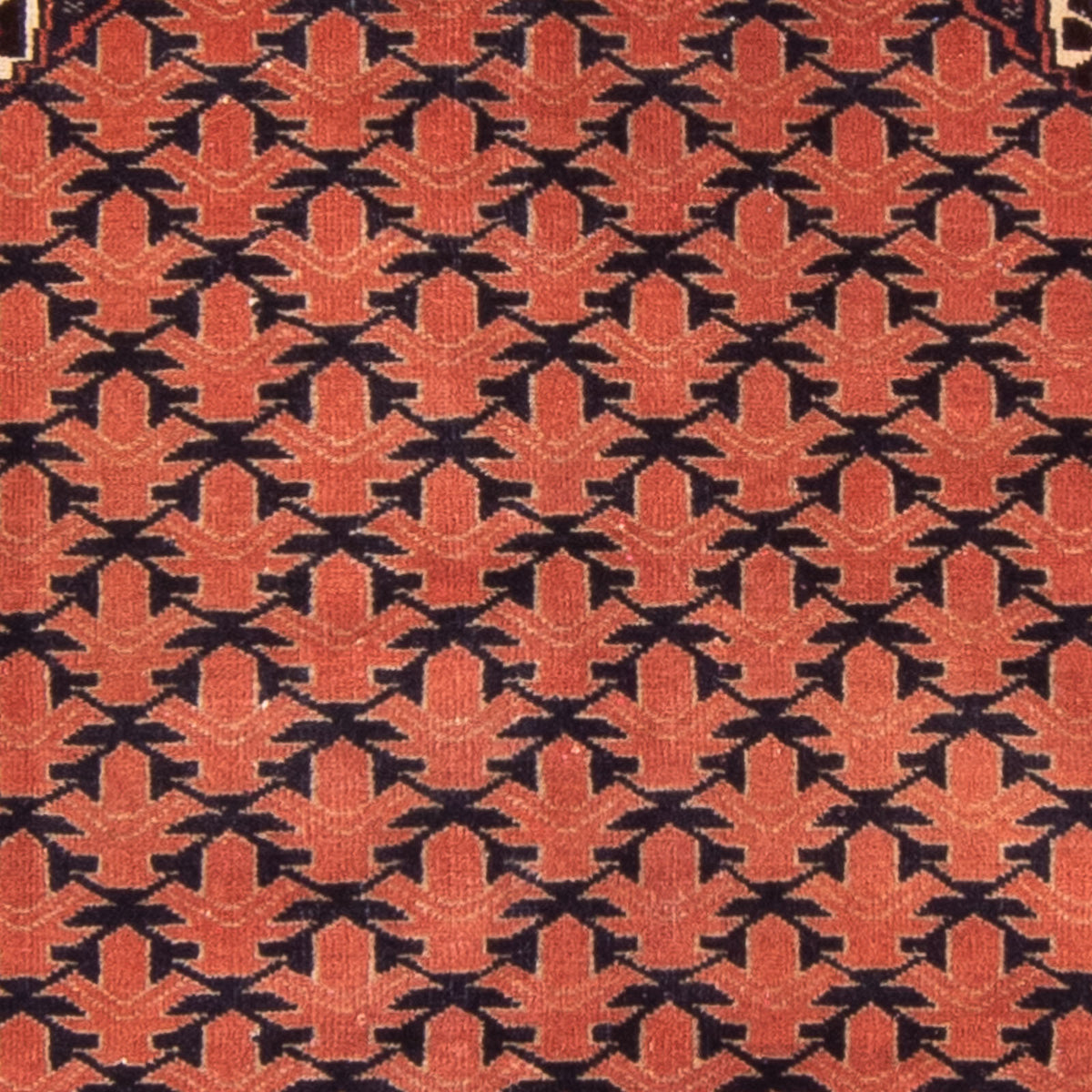 Baluch-matta - Bön matta - 138 x 95 cm - rost