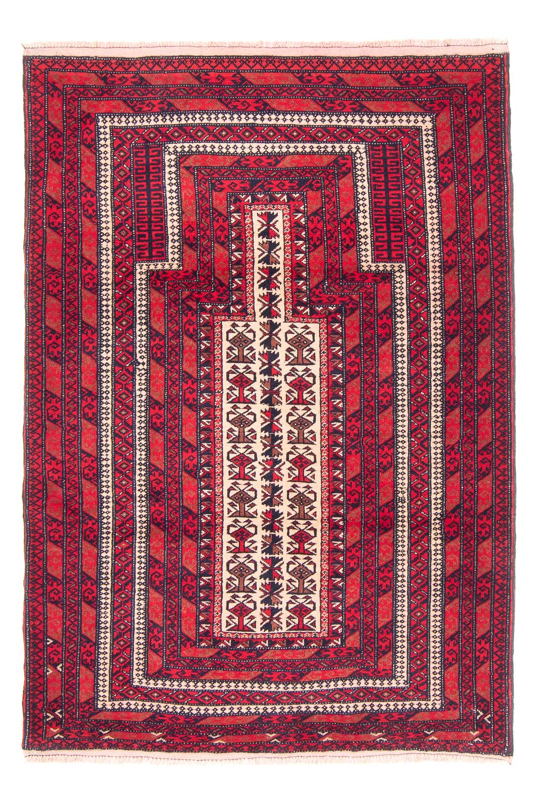 Baluch-matta - Bön matta - 135 x 100 cm - beige