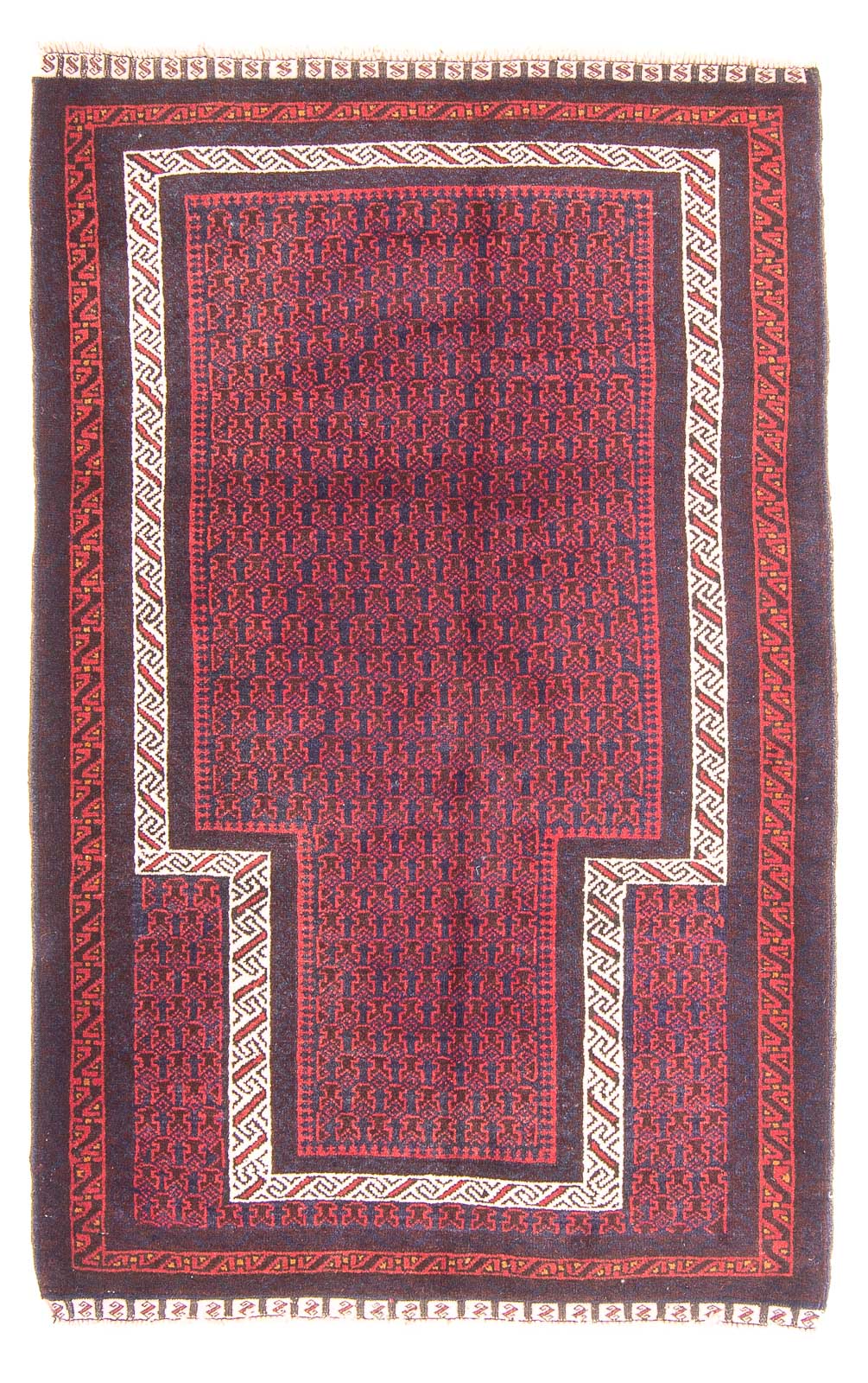 Baluch-matta - Bön matta - 144 x 92 cm - röd