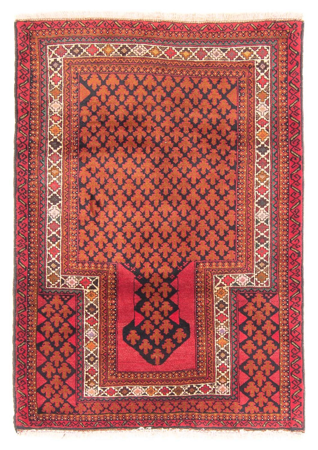 Baluch-matta - Bön matta - 131 x 96 cm - röd