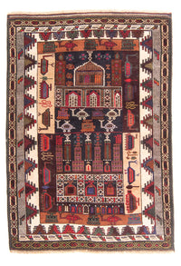 Baluch-matta - Bön matta - 120 x 85 cm - mörkblå