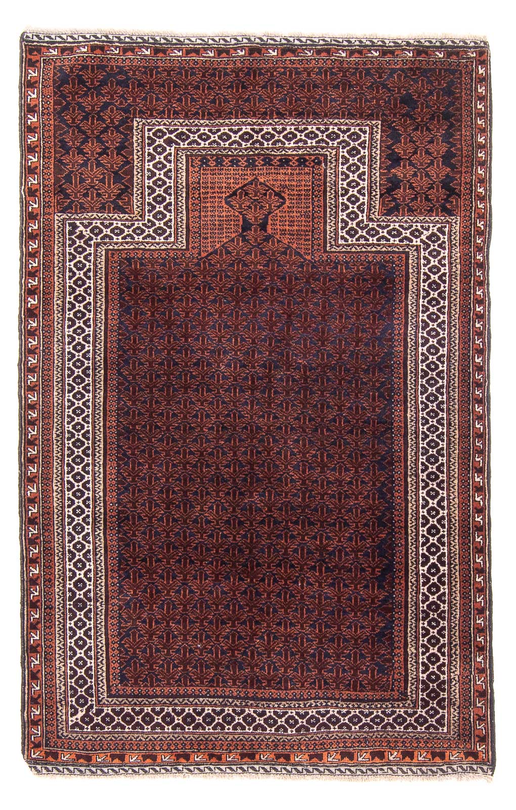 Baluch-matta - Bön matta - 146 x 96 cm - mörkblå