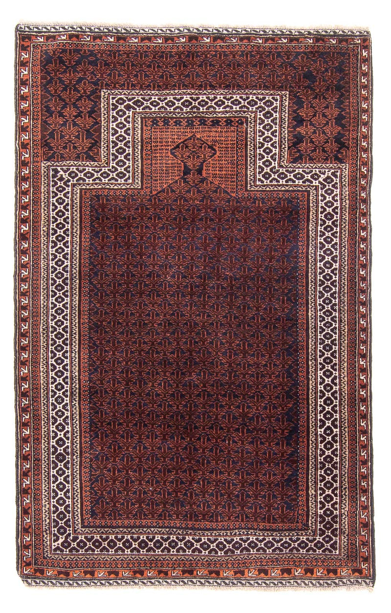 Baluch-matta - Bön matta - 146 x 96 cm - mörkblå