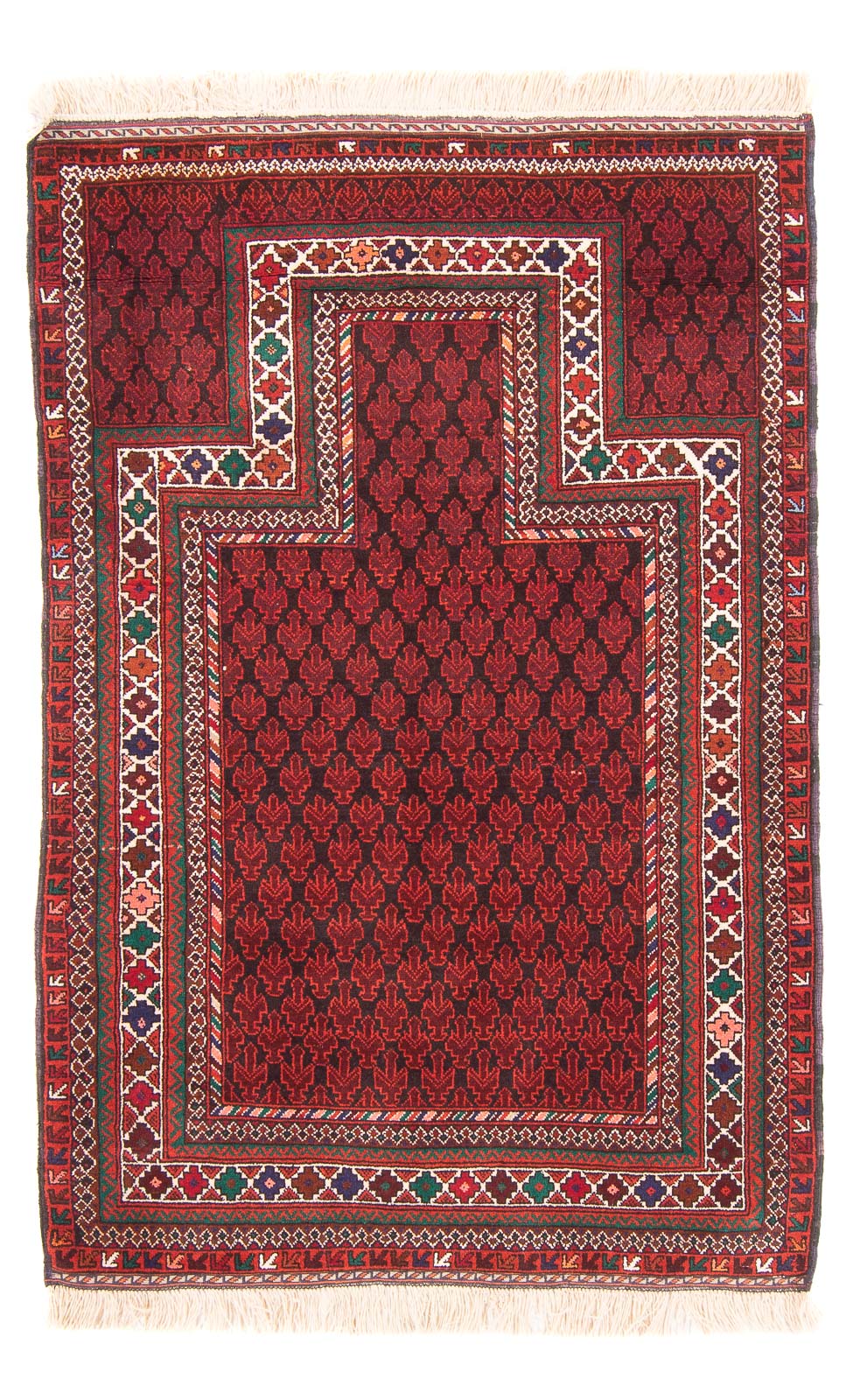 Baluch-matta - Bön matta - 155 x 103 cm - röd