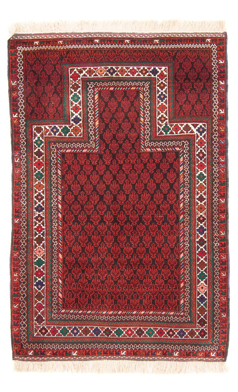 Baluch-matta - Bön matta - 155 x 103 cm - röd