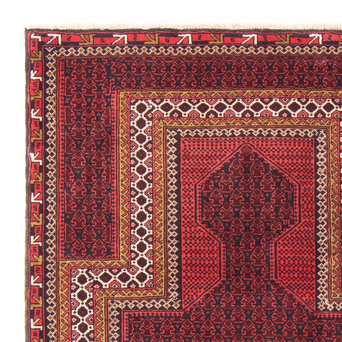 Baluch-matta - Bön matta - 140 x 91 cm - mörkblå