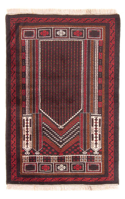 Baluch-matta - Bön matta - 130 x 86 cm - mörkblå