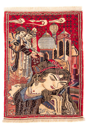 Baluch-matta - 124 x 89 cm - flerfärgad