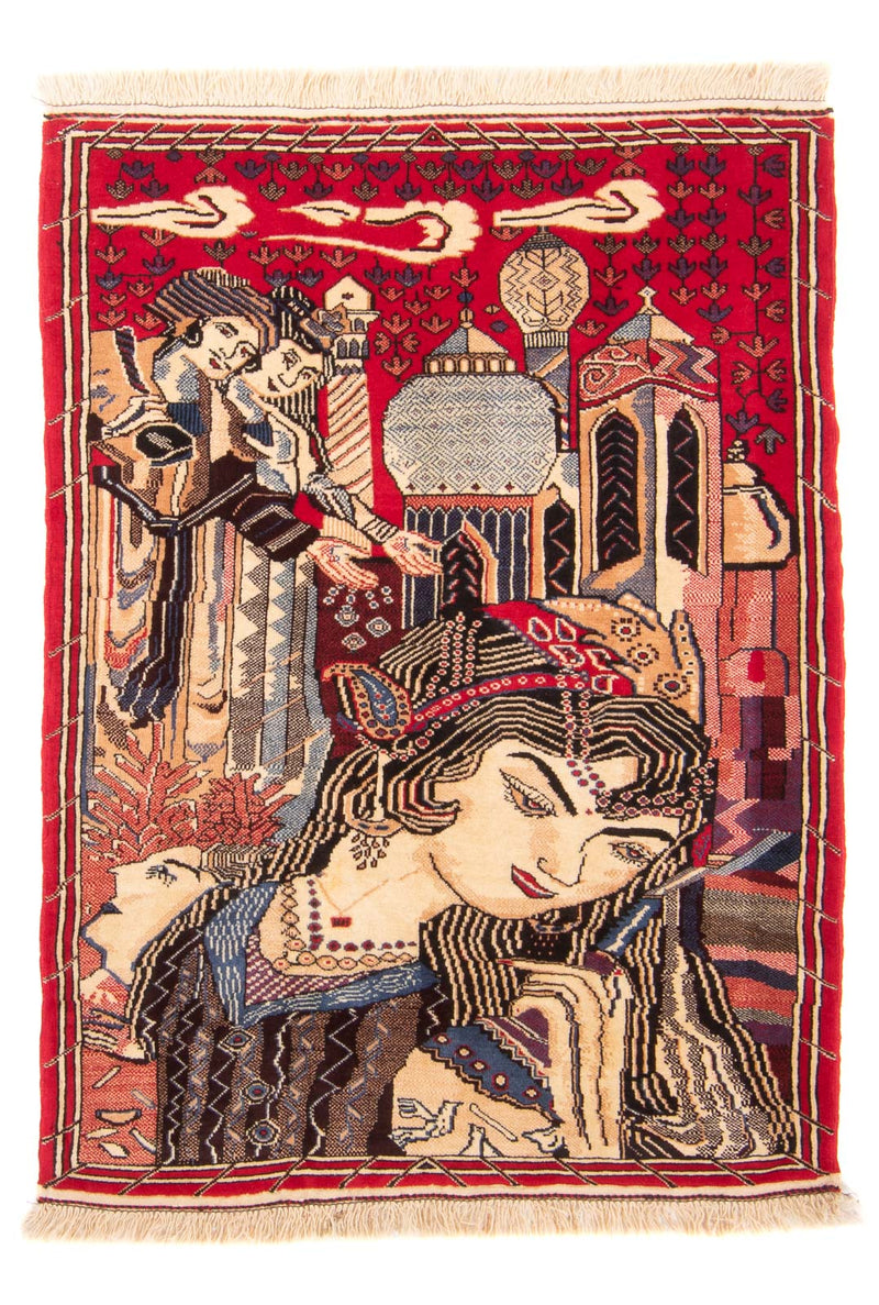 Baluch-matta - 124 x 89 cm - flerfärgad