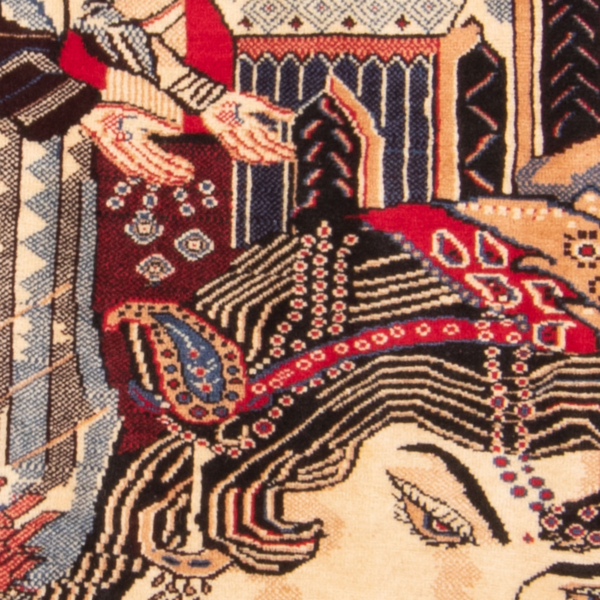 Baluch-matta - 124 x 89 cm - flerfärgad