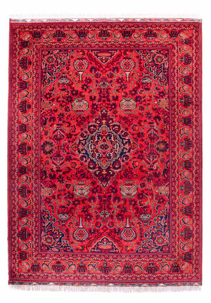Afghansk matta - 355 x 256 cm - röd
