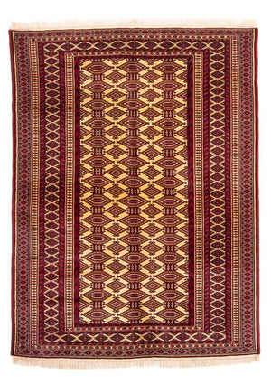 Turkaman-matta - 176 x 128 cm - beige