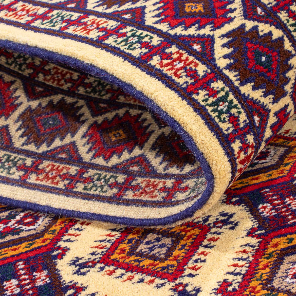 Runner Afghansk matta - 390 x 90 cm - beige