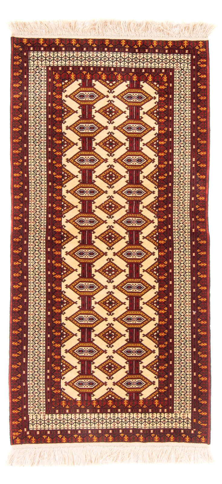 Runner Turkaman-matta - 176 x 85 cm - beige