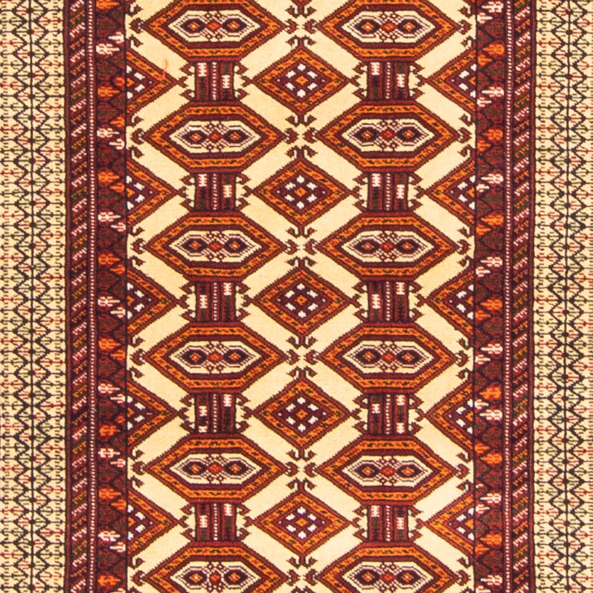 Runner Turkaman-matta - 185 x 85 cm - beige