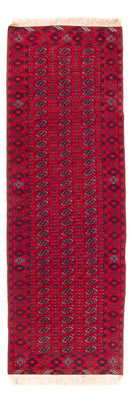Runner Afghansk matta - 258 x 85 cm - röd