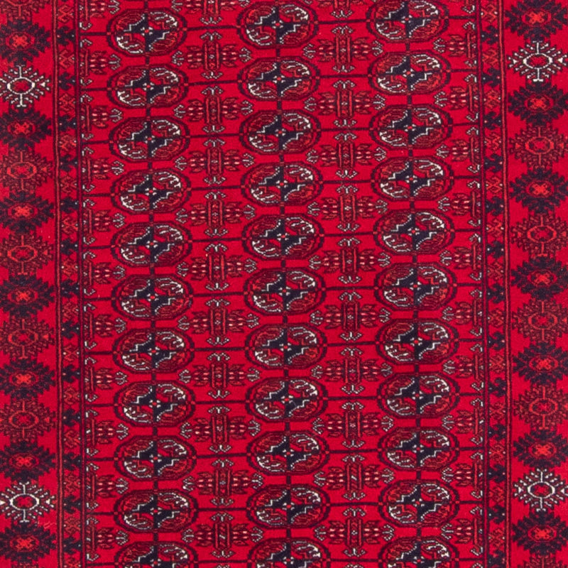 Runner Afghansk matta - 258 x 85 cm - röd