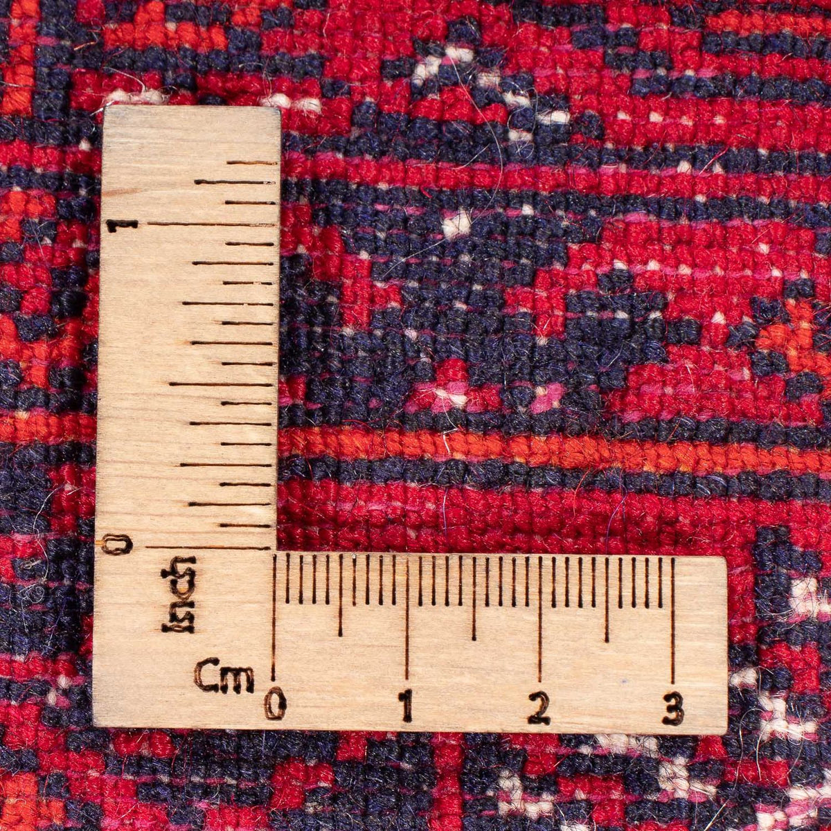 Runner Afghansk matta - 258 x 85 cm - röd