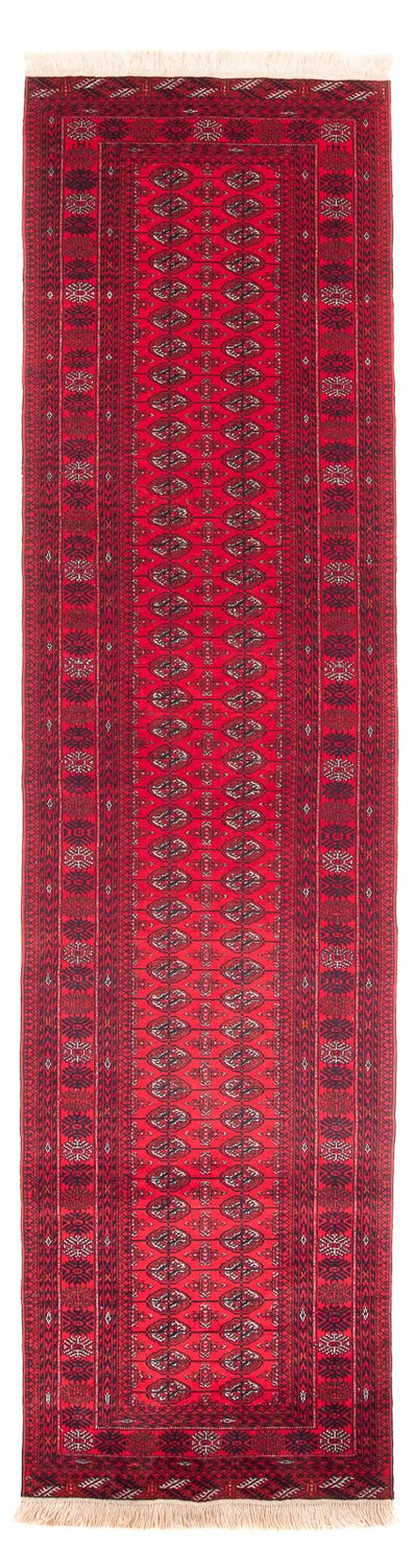 Runner Afghansk matta - Bukhara - 380 x 90 cm - röd