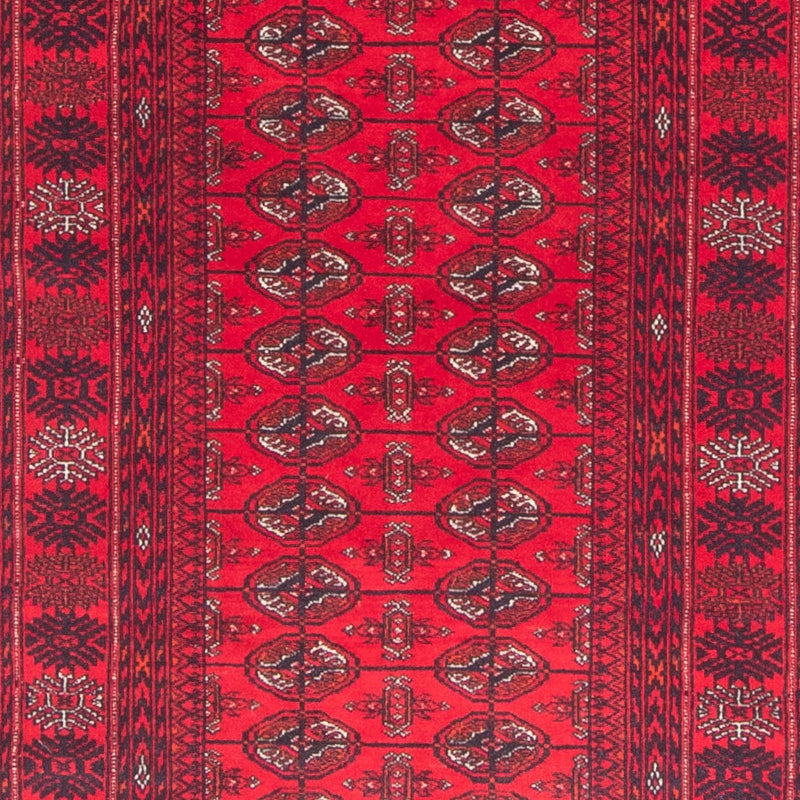 Runner Afghansk matta - Bukhara - 380 x 90 cm - röd