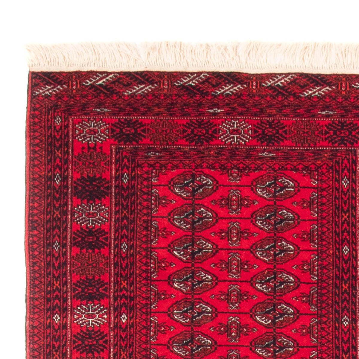 Runner Afghansk matta - Bukhara - 380 x 90 cm - röd