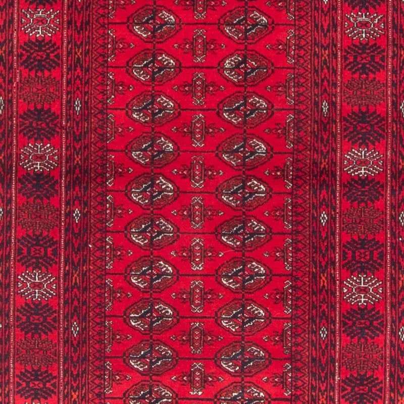 Runner Afghansk matta - Bukhara - 377 x 90 cm - röd