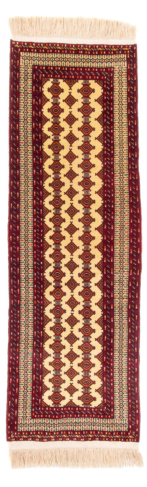 Runner Turkaman-matta - 305 x 85 cm - beige
