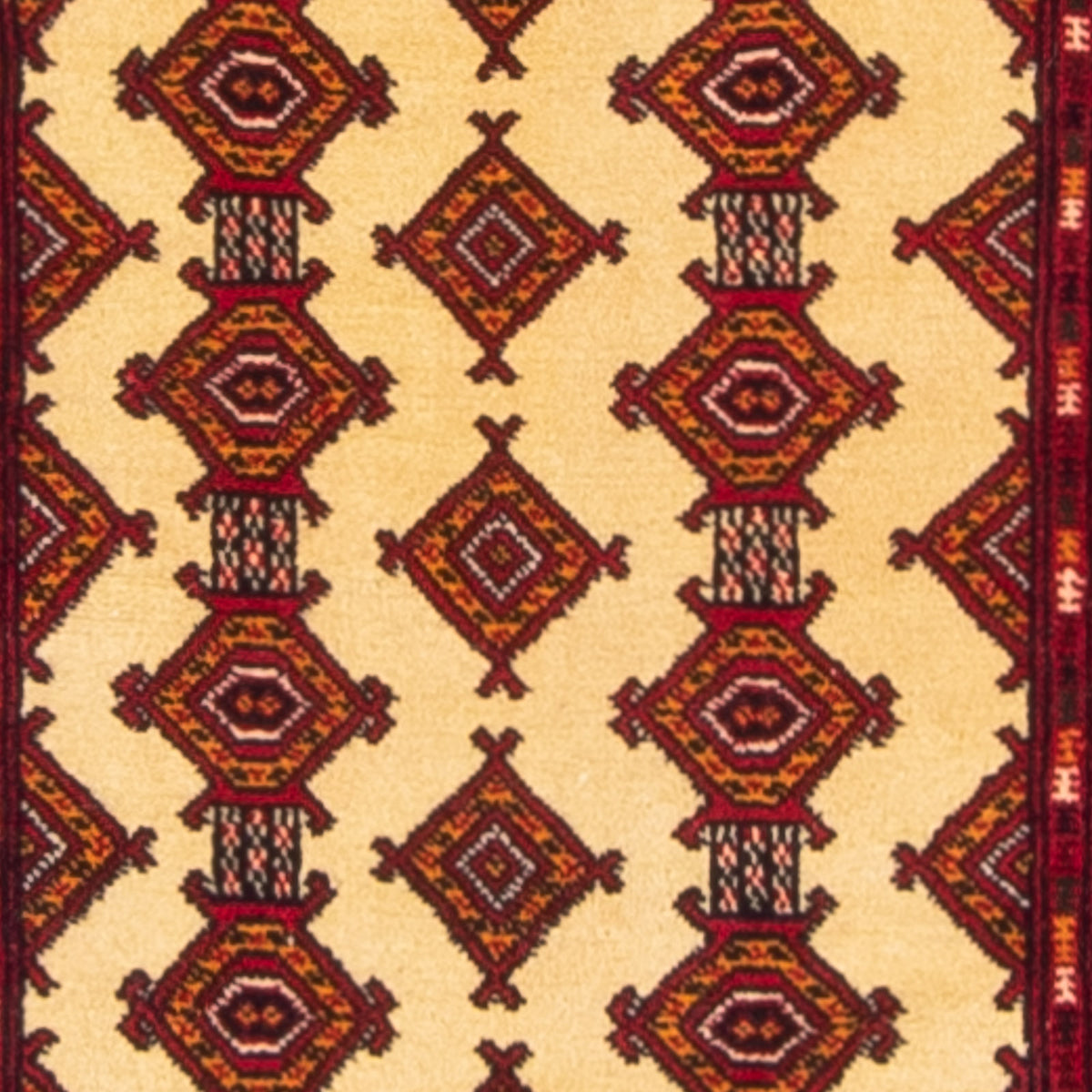 Runner Turkaman-matta - 305 x 85 cm - beige