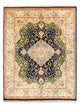 Afghansk matta - 389 x 296 cm - mörkblå