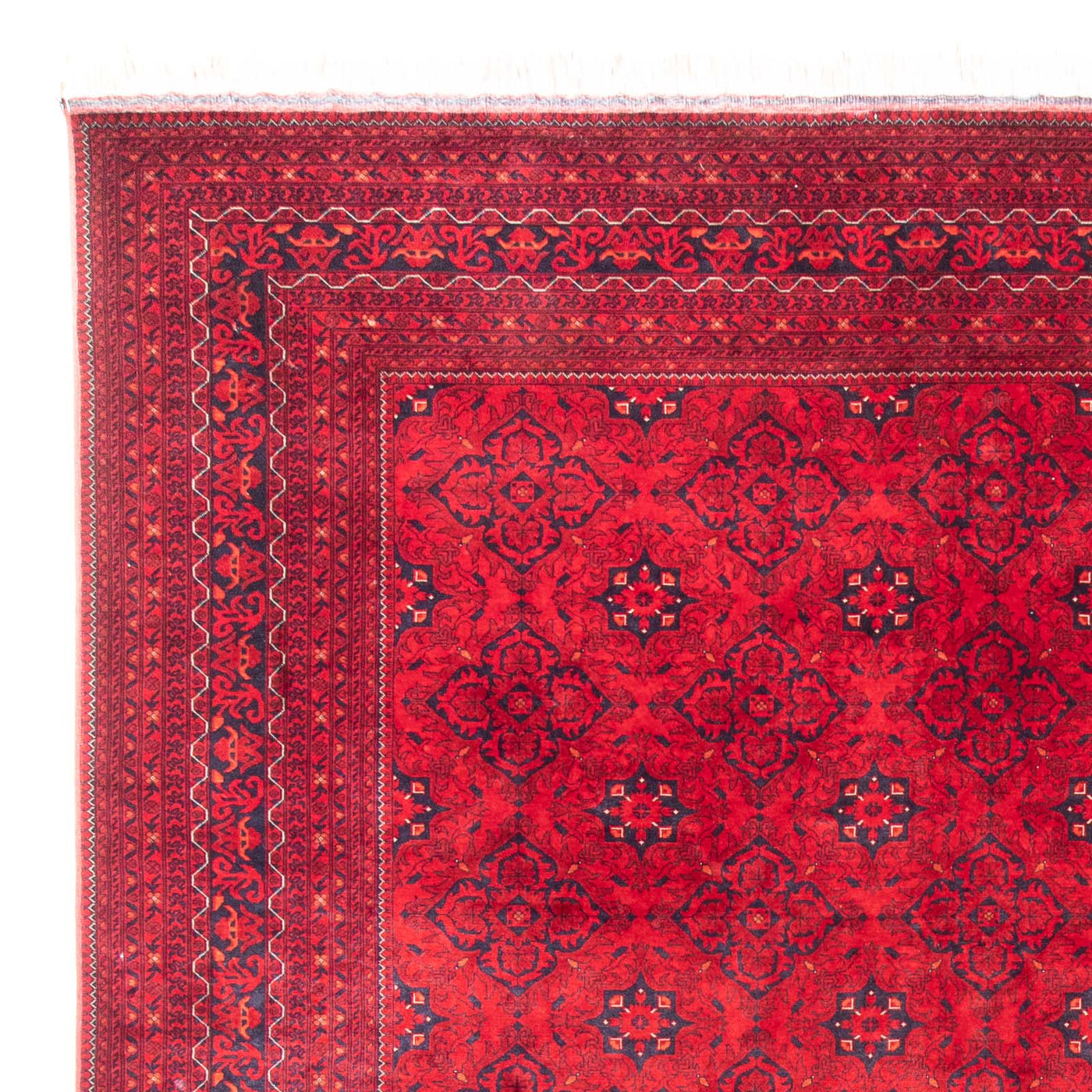 Afghansk matta - Bukhara - 380 x 300 cm - röd