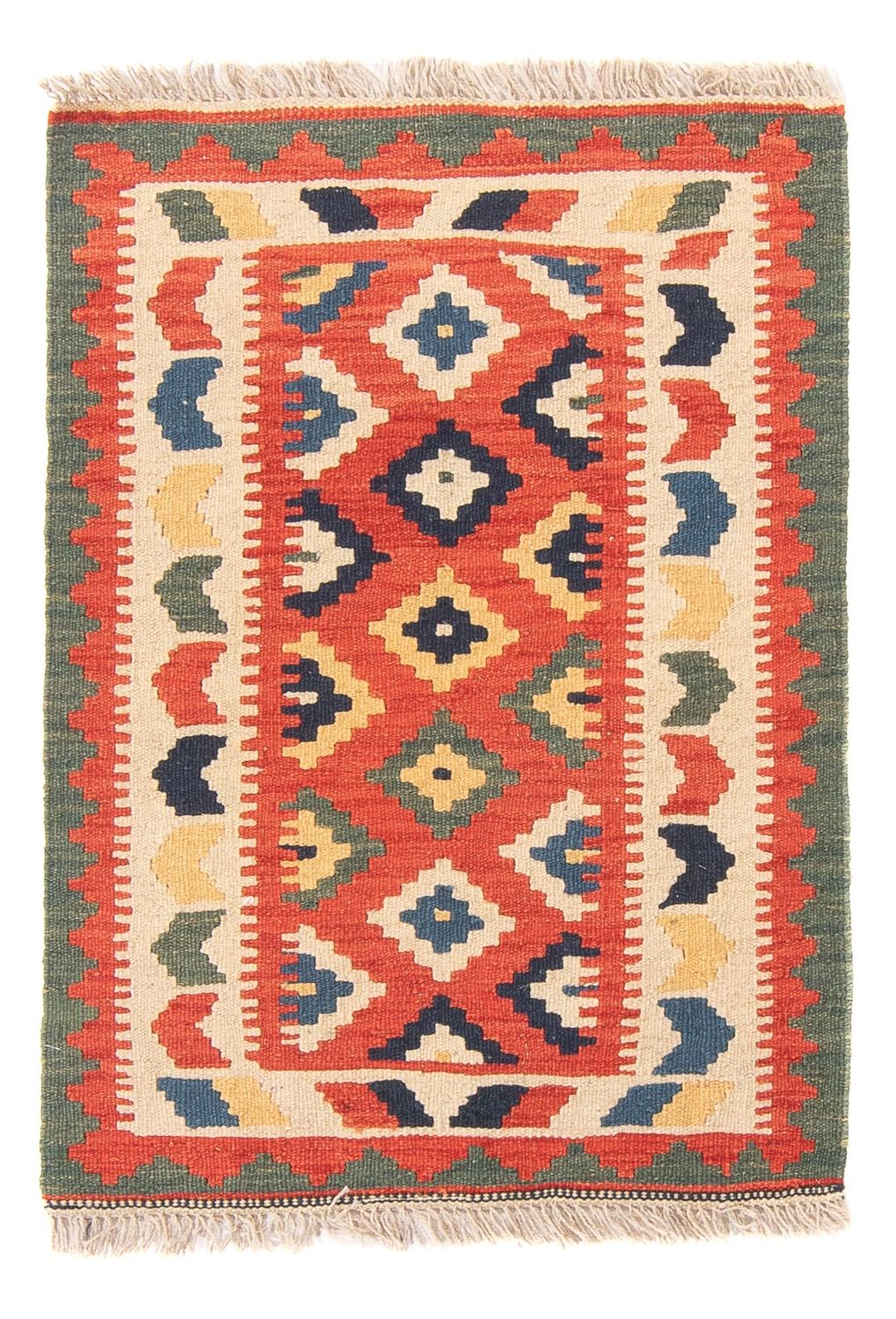 Kelim Carpet - orientalisk matta - 97 x 66 cm - röd