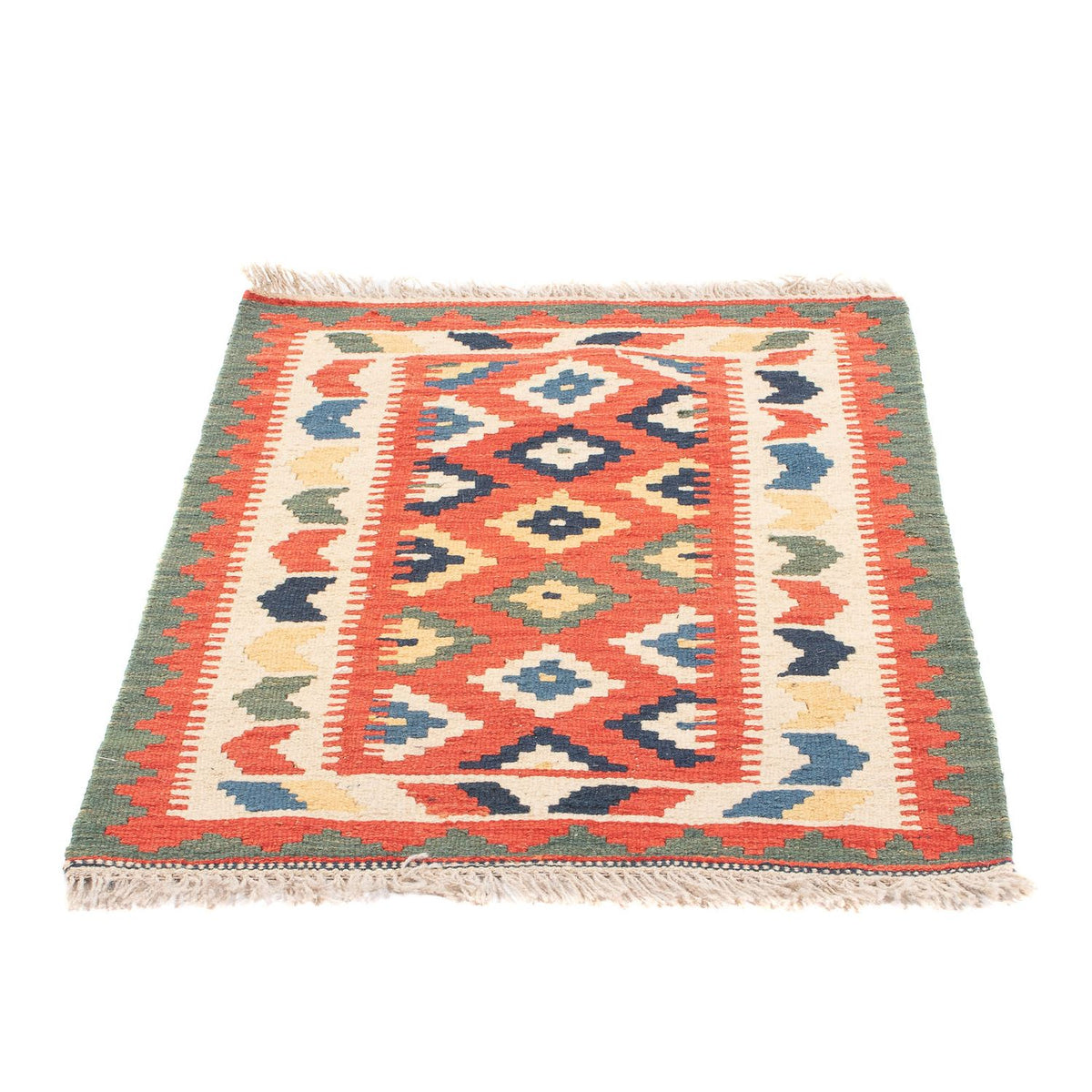 Kelim Carpet - orientalisk matta - 97 x 66 cm - röd