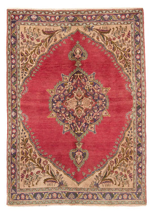Persisk matta - Tabriz - 203 x 145 cm - röd
