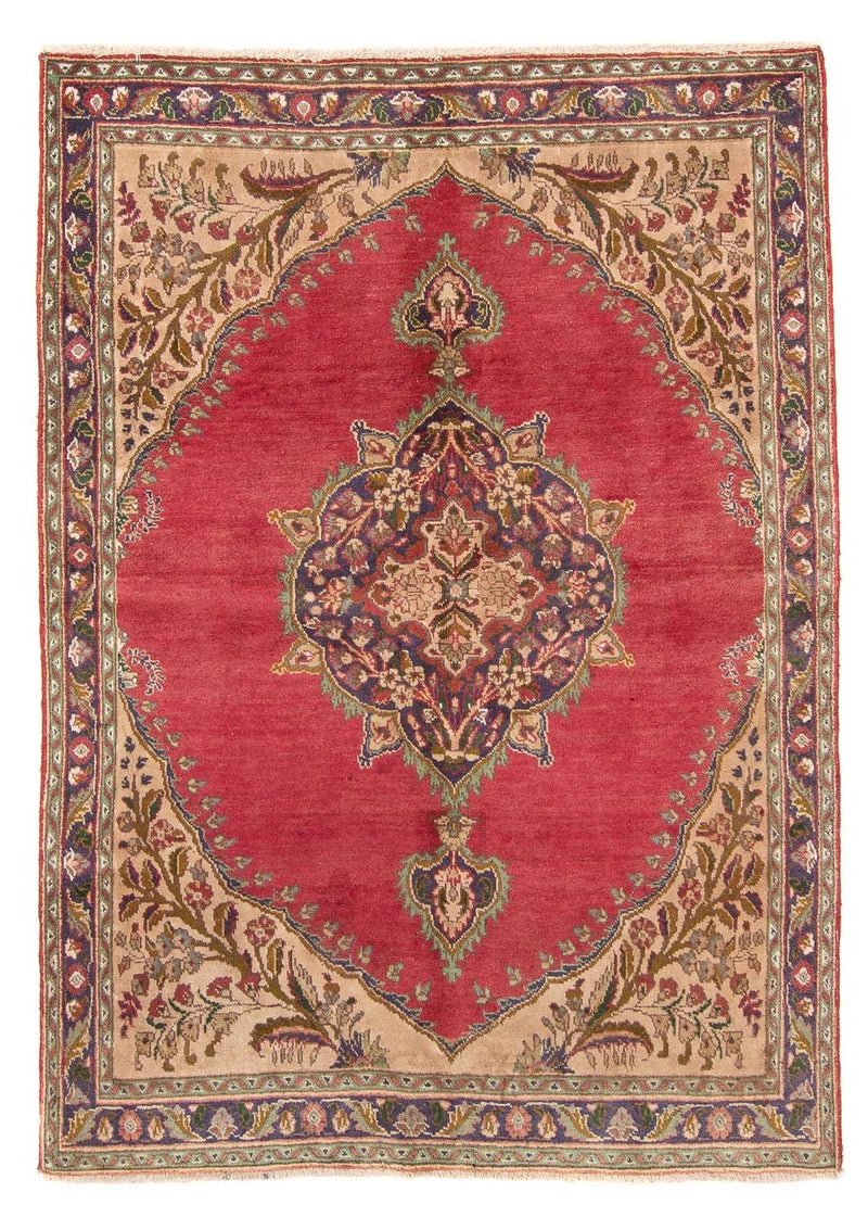 Persisk matta - Tabriz - 203 x 145 cm - röd