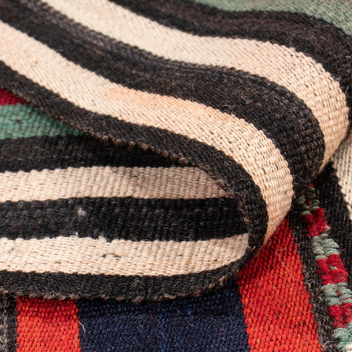 Kelim-matta - gammal - 230 x 200 cm - flerfärgad