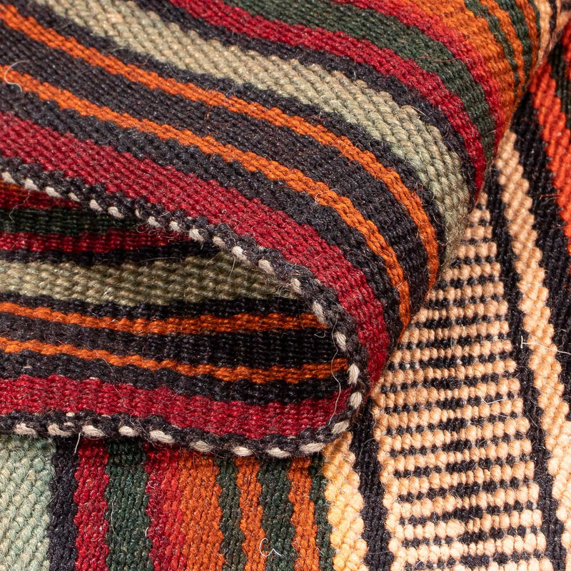 Kelim-matta - gammal kvadrat  - 182 x 180 cm - flerfärgad