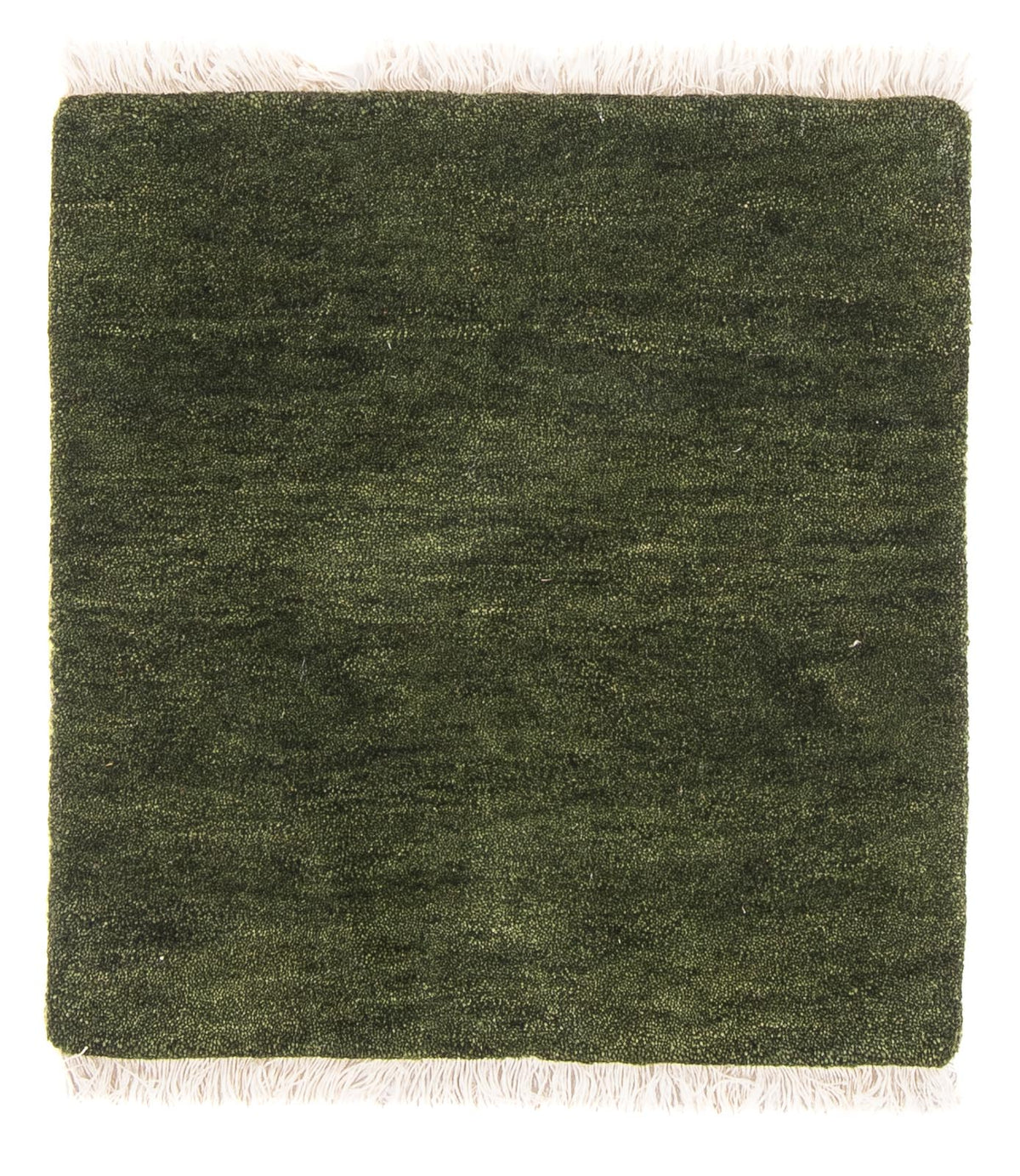 Gabbeh-matta - Indus kvadrat  - 54 x 51 cm - grön